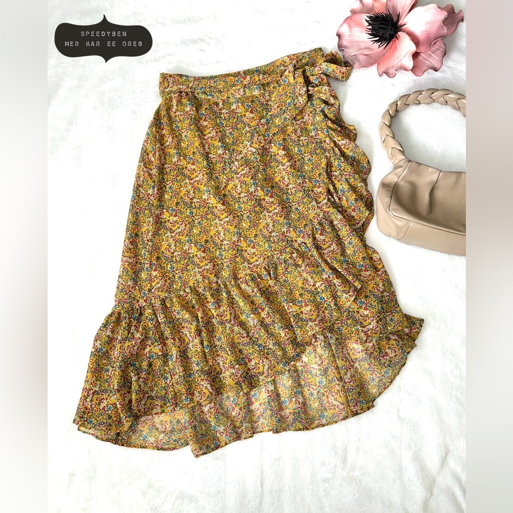 Rebecca Minkoff Selena Skirt Yellow XS